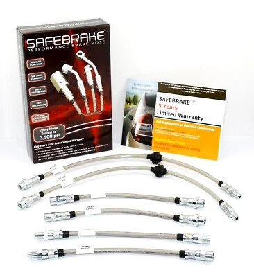 BMW E36 M3 B30, B32 1992-1999 brake upgrades - SAFEBRAKE Performance Braided - Image 1 of 4