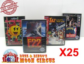 25x SEGA GENESIS CIB GAME - CLEAR PLASTIC PROTECTIVE BOX PROTECTOR SLEEVE CASE