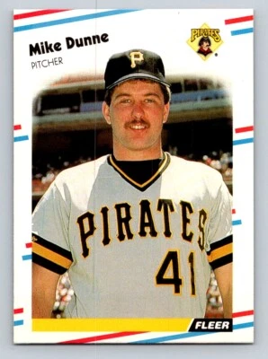 Mike Dunne 1988 Fleer #328 Pittsburgh Pirates - Image 1 of 2