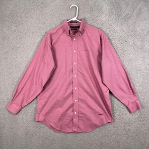 Daniel Cremieux The Definitive Shirt Men's Long Sleeve Button Down Medium M Red - Picture 1 of 10