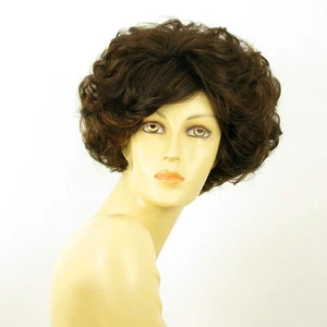 short wig for women curly chocolate copper wick ref FRANCINE 6h30 PERUK - Picture 1 of 8
