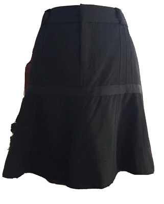 Marc Jacobs Black Fit And Flair Skirt 100% Wool  Sz 2 - Image 1 of 4