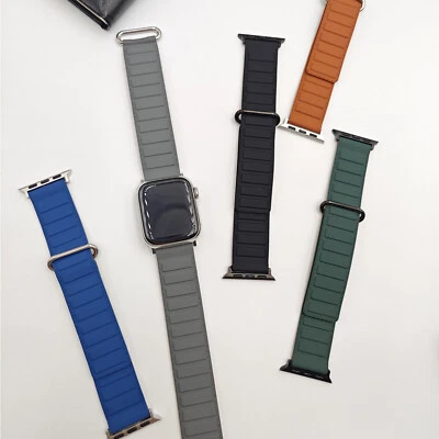 Magnetic Sports Silcione Wristband Watch Strap For Apple Watch Series 10/9/8/7/6 - Image 1 of 4