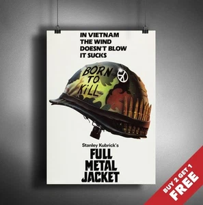 FULL METAL JACKET 1987 MOVIE POSTER A3 / A4 Stanley Kubrick Film Wall Art Print - Bild 1 von 2