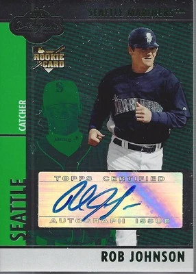 2008 Topps Co-Signers Silver Green #112 Rob Johnson Auto /200 - BB - Image 1 of 2