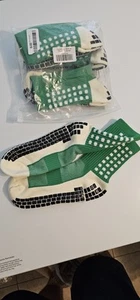 4 Paia Calze Sportive Antiscivolo con Grip Calcio Uomo Calcio Basket Calzino Premium - Foto 1 di 2