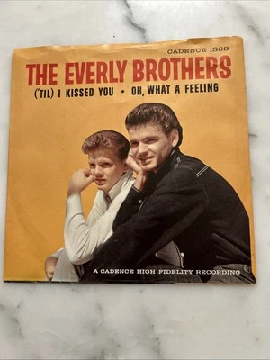 The Everly Brothers,Cad. 1369"('Til) I Kissed You"US,7"45 w P/S,1959 classic, - Image 1 of 3