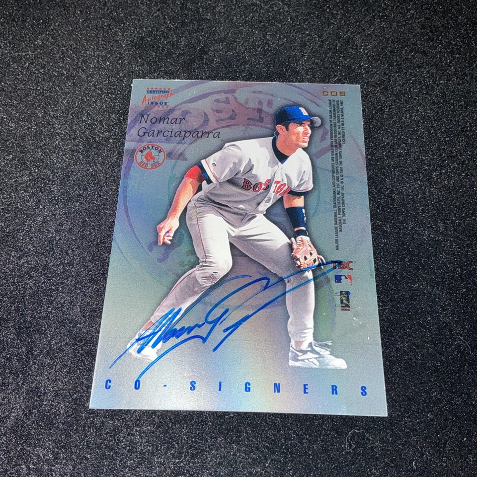 NOMAR GARCIAPARRA ORDONEZ 1997 TOPPS STADIUM CLUB #CO8A CO SIGNATÁRIOS NO CARTÃO AUTO - Imagem 1 de 2