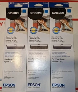 Original 3 Epson S015329 Farbbandkassette FX 890 / 890N NEU - Bild 1 von 5
