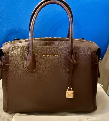 Michael Kors Mercer Medium Belted Satchel, Leather Bag - Image 1 of 4
