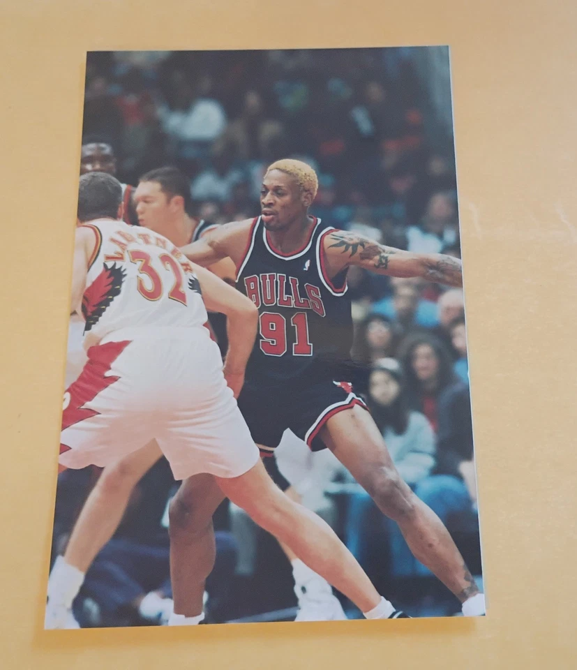 Foto tipo 1 de Dennis Rodman Chicago Bulls 4x6 Hw3545 Foto 1 de 1
