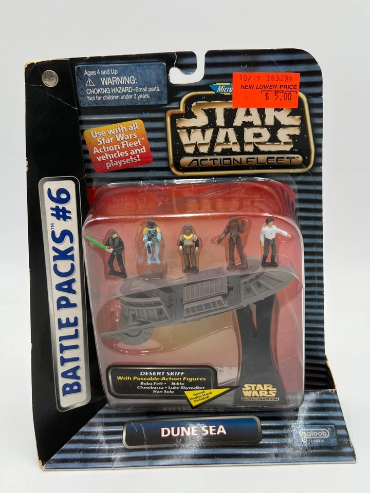 Star Wars Micro Machine Action Fleet Battle Pack #6: Dune Sea Desert Skiff NEW - Image 1 of 4