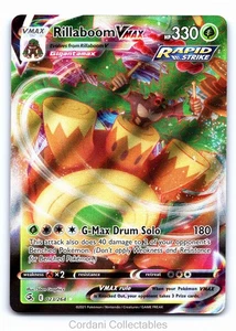 Rillaboom VMAX 023/264 - Fusion Strike - Pokemon Karte - Near Mint - Bild 1 von 2