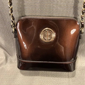 Purse Brown Vinyl Purse - Picture 1 of 6