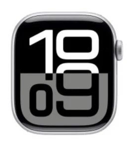 Apple Watch Series 8 45mm (PP150) Silver Aluminum Case with Black Band GPS - Picture 1 of 11