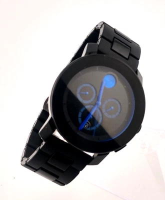 Movado Mens Bold Blk Chronograph W/Blk Dial & Blue Hands; MB.01.1.29.6016 ~ NIB - Image 1 of 4