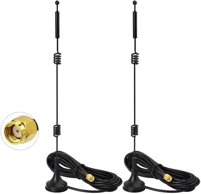 Dualband WLAN-Antenne 2,4/5 GHz 9dBi Gewinn RP-SMA Stecker für Heim - Bild 1 von 4