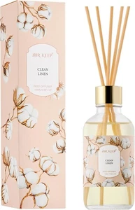 Reed Diffuser Oil Set with Sticks Clean Linen Aromatherapy 3.38oz Home Office - Picture 1 of 8