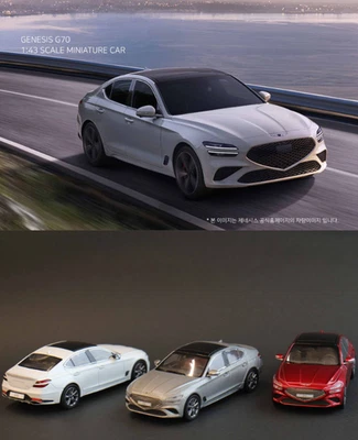 Coche modelo diecast miniatura Hyundai Genesis G70 1:43 coleccionable exclusivo de Corea Foto 1 de 4
