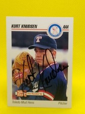 Kurt Knudsen 1992 Skybox #266 PERSONAL AUTOGRAPH