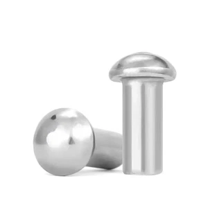 M3 M4 M5 M6 Pan Button Cup Head Knurling Rivets Solid Aluminum Rivet Fasteners - Picture 1 of 7