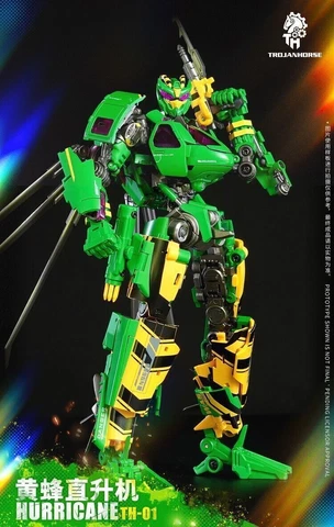 New Trojan Horse TH-01 Hurricane Waspinator Transformable Figure Toy in stock Cover