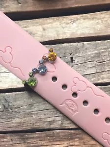 Charm Decorativo Cinturino Smart Watch Topolino Strass 3 Colori - Foto 1 di 1