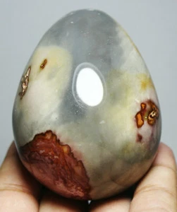 Huevo de jaspe policromado pulido natural 287 g de Madagascar - Imagen 1 de 8
