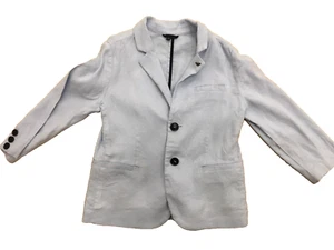 Emporio Armani Boys Light Blue Linen Blazer Size 6 - Picture 1 of 1