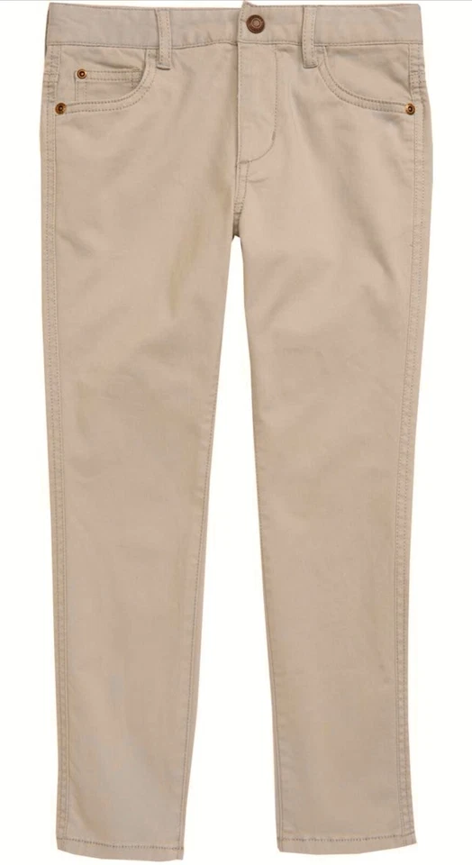 Pantalones de mezclilla Tucker + Tate Boys color caqui tostado ajustable 5 bolsillos uniforme escolar 18 Foto 1 de 2