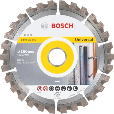 BOSCH Diamanttrennscheibe 2608603631 Best for Universal, 150 x 22,23 x 2,4 x 12