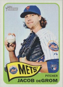 2014 TOPPS HERITAGE HIGH NUMBER ROOKIE JACOB DEGROM