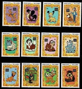 THE GAMBIA - 1994 DISNEY DOGS - UHM - Sc#1499/1510 - DIS 43 - Picture 1 of 1