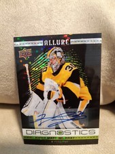 2020-21 Upper Deck Allure Matt Murray Diagnostics Black And Green Auto D-9 