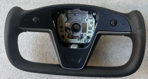 2021-2024 Tesla Model S X Yoke Type Steering Wheel Factory OEM 1965131-00-C - Picture 1 of 6
