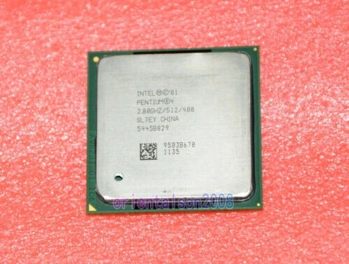 Intel Pentium 4 P4 2.8 GHz 512K 400MHz SL7EY Processor Socket 478 Desktop CPU - Image 1 of 1