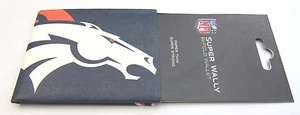 NFL SUPER WALLY BI-FOLD WALLET MADE OF DuPont Tyvek - DENVER BRONCOS - Picture 1 of 6