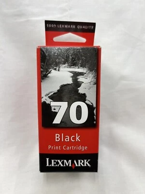 Lexmark 70 Black Ink Cartridge 12A1970 New and Sealed in Package - Image 1 of 2