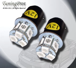 (1 Par) Juego de 2 Piezas Mapa Luz 1157 9 SMD Amarillo LED Bombillas 1816 2040 - Imagen 1 de 3