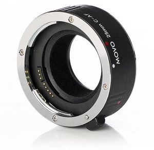Movo MT-C25 25mm AF Chrome Macro Extension Tube for Canon EOS DSLR Camera - Picture 1 of 1