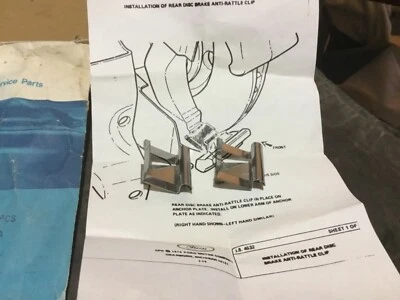 NUEVO DE LOTE FORD THUNDERBIRD CROWN VIC GRANADA FRENO DE DISCO TRASERO CLIPS ANTI SONAJERO 1975 76 Foto 1 de 3