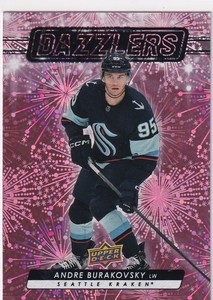 2023-24 UPPER DECK DAZZLERS PINK PARALLEL #18 KRAKEN ANDRE BURAKOVSKY (1:144)