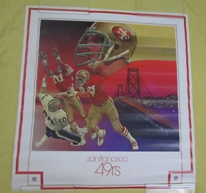 San Francisco 49rs Team Art Poster by Chuck Ren DAMAC NFL 1979 - Picture 1 of 6