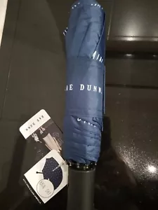 RAE DUNN Umbrella "Rain.Dry." Auto Open & close, navy, fold up, BNWT, auth - Picture 1 of 7