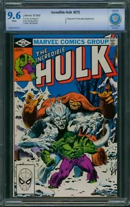 Incredible Hulk #272 ❄️ CBCS 9.6 WHITE Pages ❄️ Sasquatch & Wendigo Marvel 1982 - Picture 1 of 2