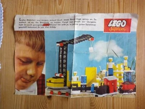 Antiguo sistema Lego folleto instrucciones de construcción folleto años 60 publicidad publicidad - Imagen 1 de 7