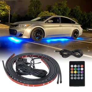LED Car Underbody Lights - RGB Neon Chassis Strip, App Control Waterproof - Picture 1 of 9