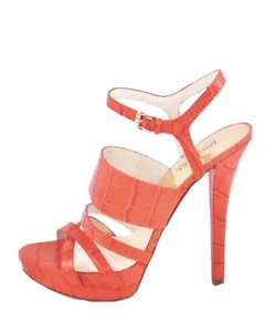 Michael Kors Nadja Damen-Plateauabsätze Mandarine/Korallenleder 7,5 mittel - Bild 1 von 8