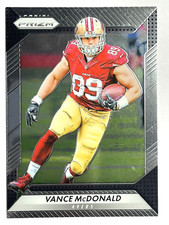 VANCE MCDONALD San Francisco 49ers 2016 Panini Prizm Football Card #183