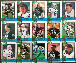 Football cards team RAIDERS, topps 1990